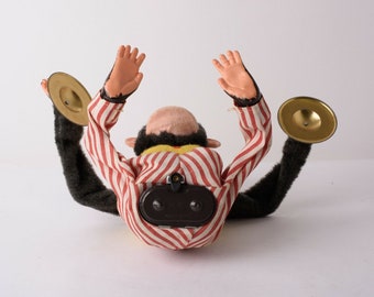 Vintage 1950s Daishin Japan Musical Jolly Chimp Toy Story Monkey