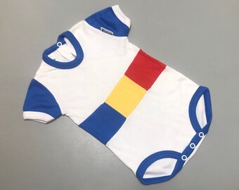 bright coloured baby vests