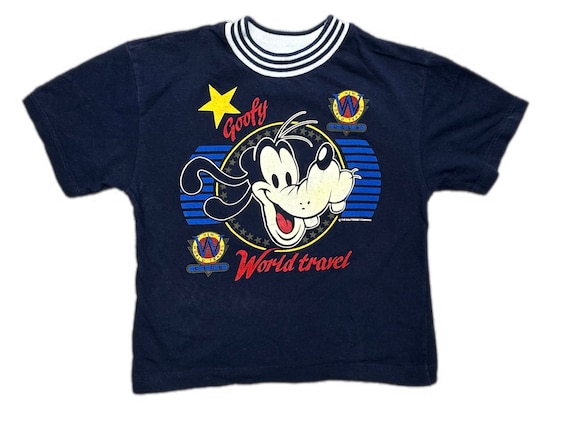 Vintage 1990s kids Disney Goofy t shirt boy girl … - image 1