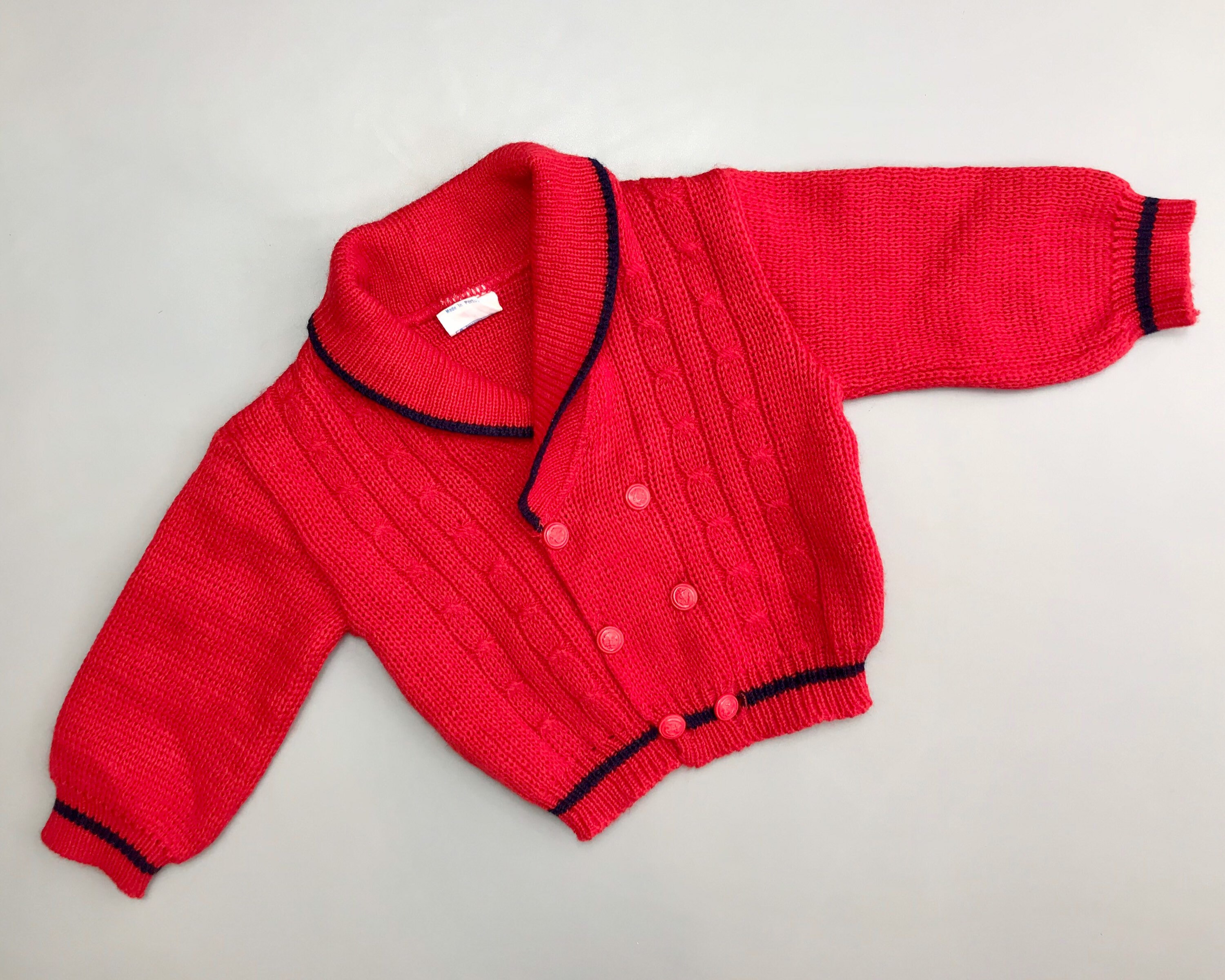 Kleding Meisjeskleding Babykleding voor meisjes Truien handgebreide aardbei baby cardigan gemaakt op bestelling gebreide baby kleding chunky baby meisje vest 