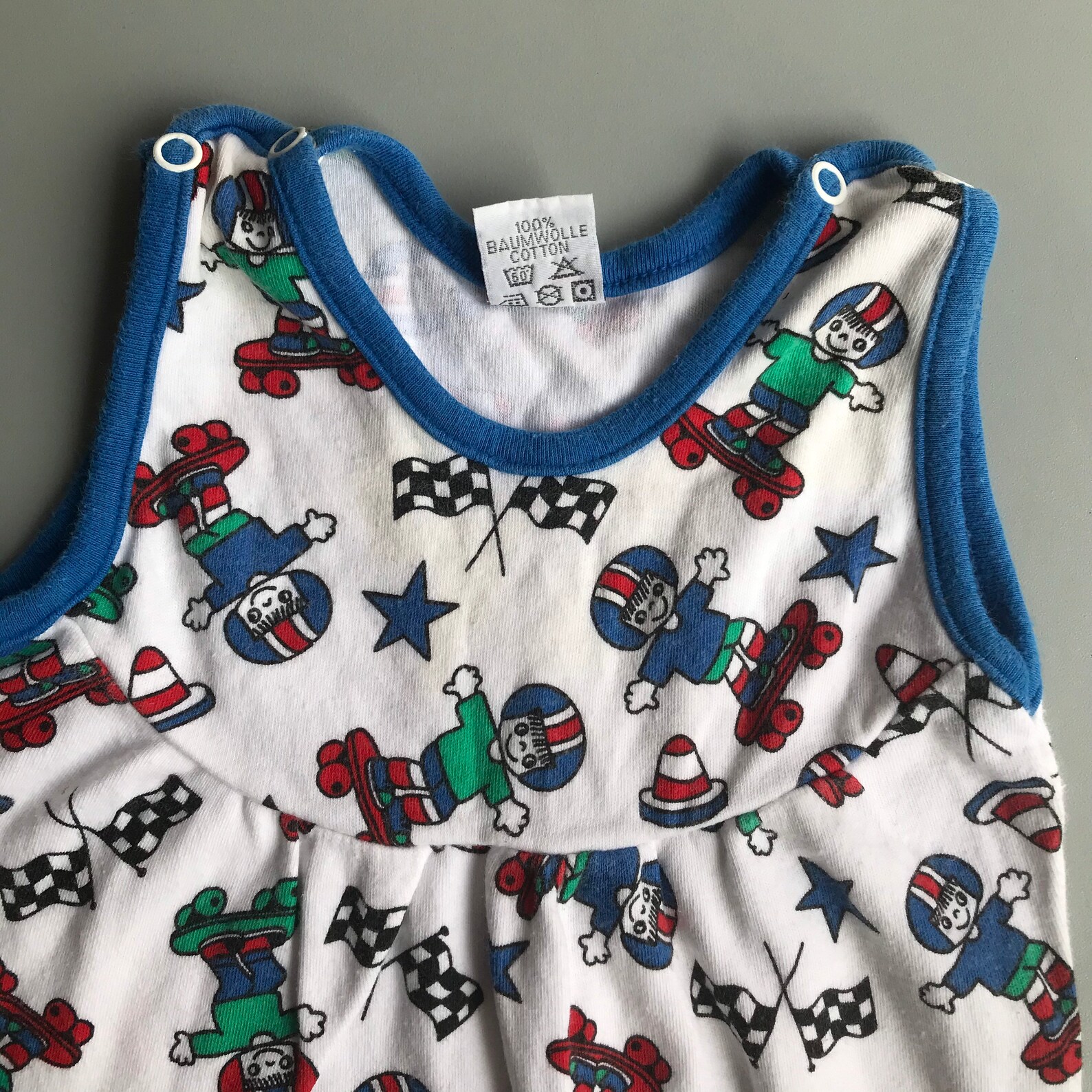 Skateboard Baby Clothes Dungarees Overalls Vintage Bright Boy Etsy UK