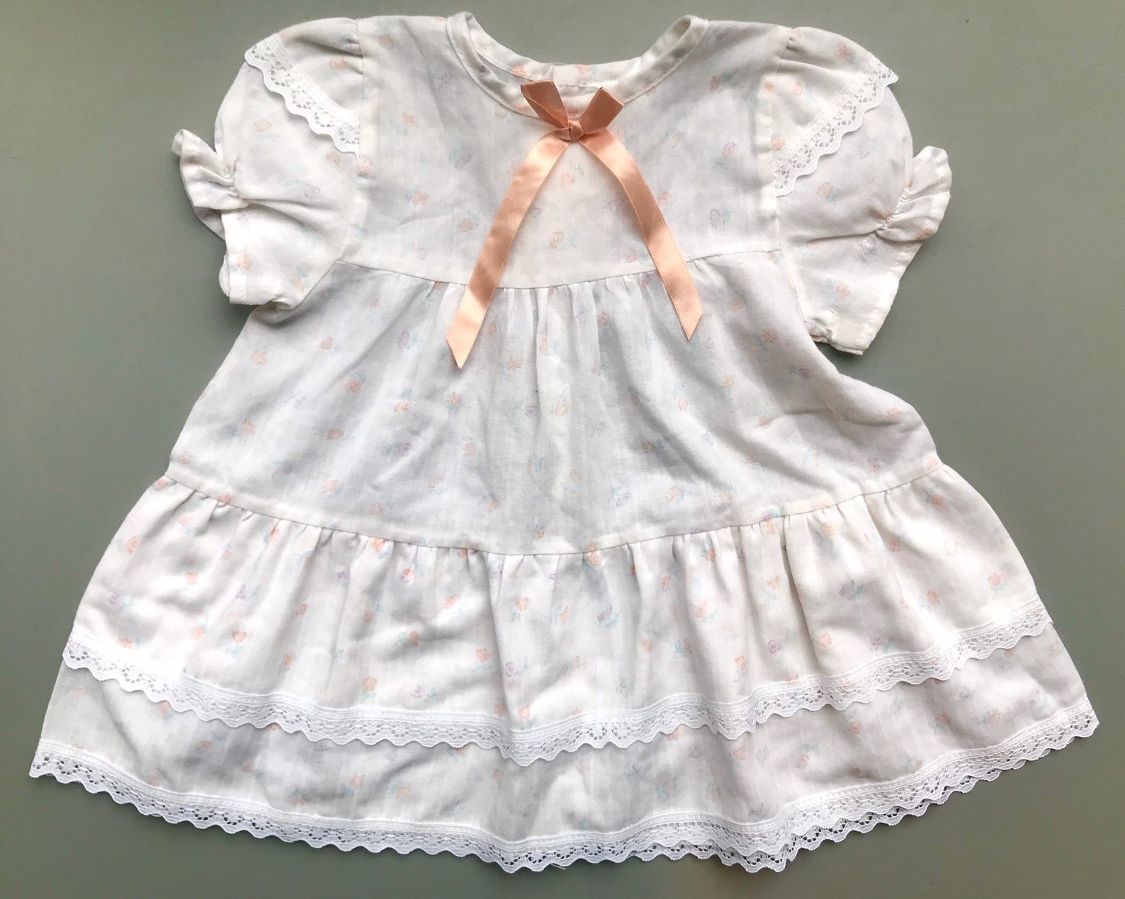 Vintage Dress Baby Girl 6-9 Months Vintage 1980s Pink Lace - Etsy