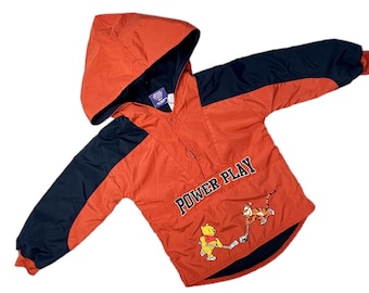 Vintage Disney Pooh colour block windbreaker boy girl 4-5 years