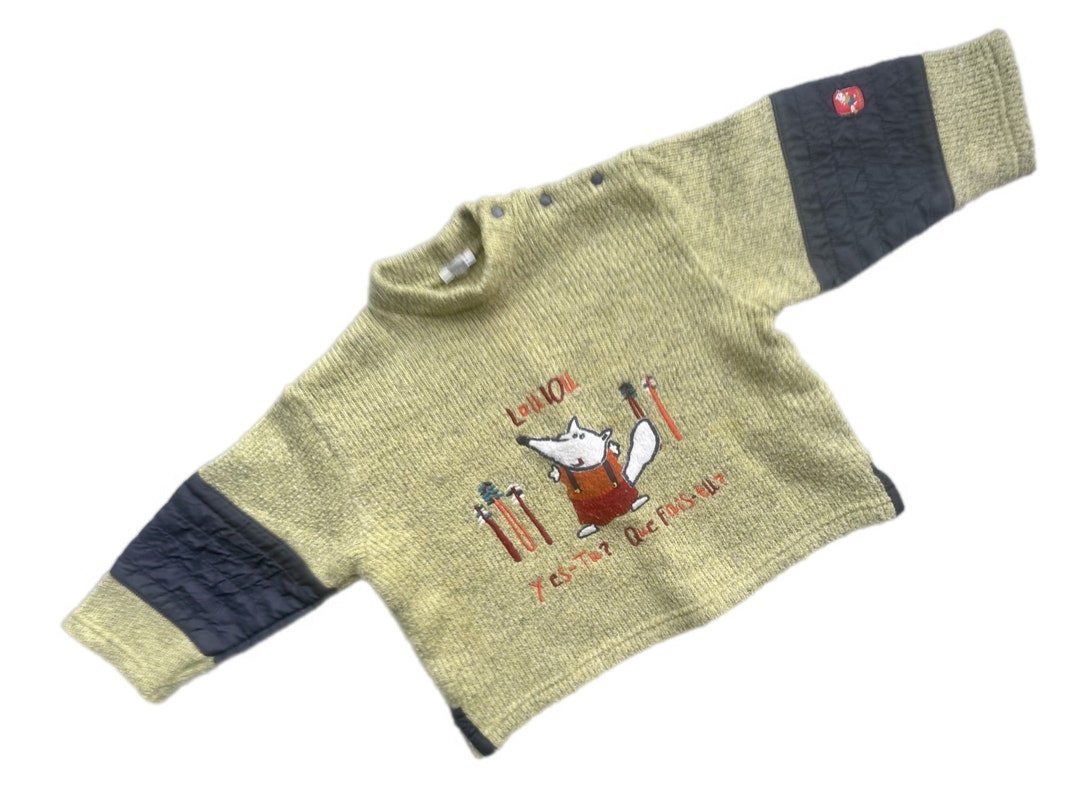 Vintage 1990s Boy Sweater Jumper 1824 Months Animals Baby Retro Etsy