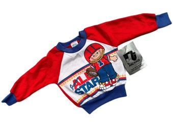 Vintage 1980s football sweatshirt 18-24 months 2t