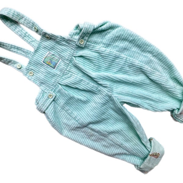 Beatrix Potter baby vintage dungarees overalls corduroy 6-9 months 9-12 boy girl Tom Kitten