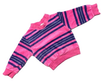 1980s girls velour sweater 6-9 months