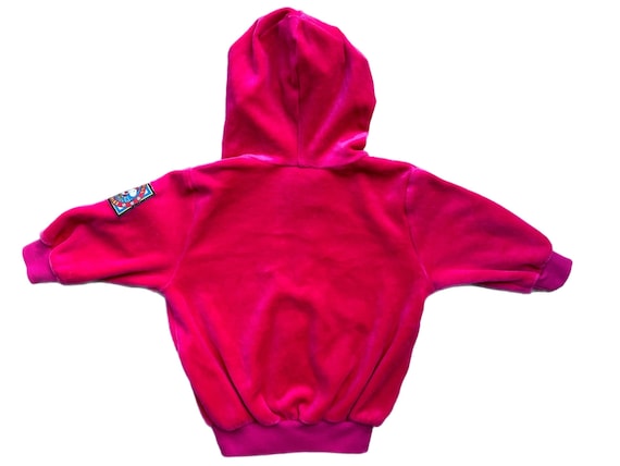 Snoopy velour vintage hoodie hot pink baby girl 3… - image 5