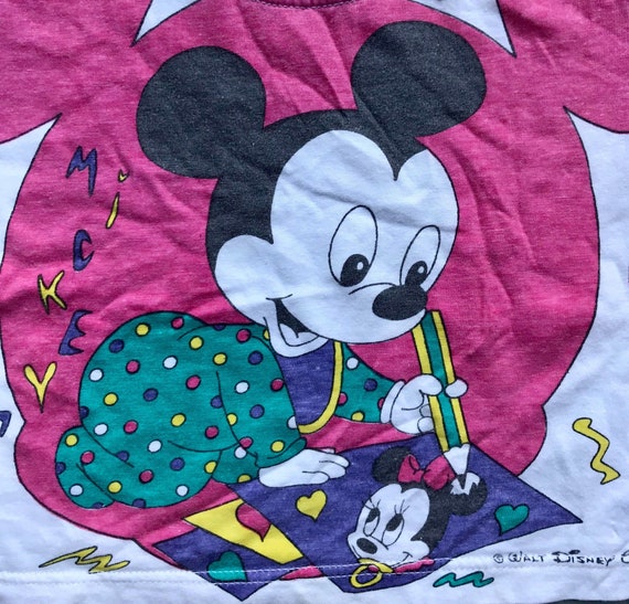 Vintage Disney Minnie Mouse t shirt baby girl 3-6… - image 2