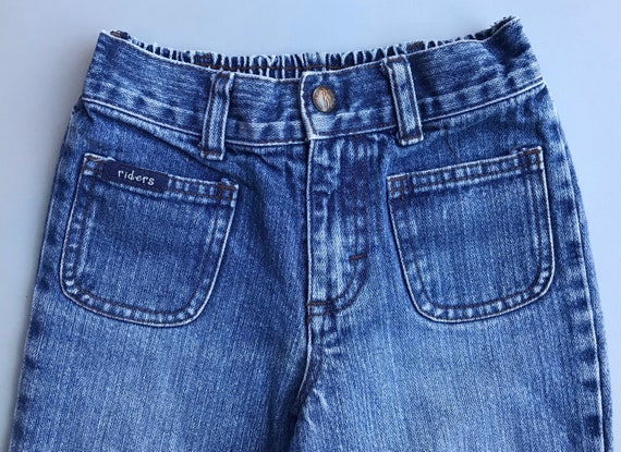 Vintage 1990s Riders denim jeans girl boy 5-6 yea… - image 2