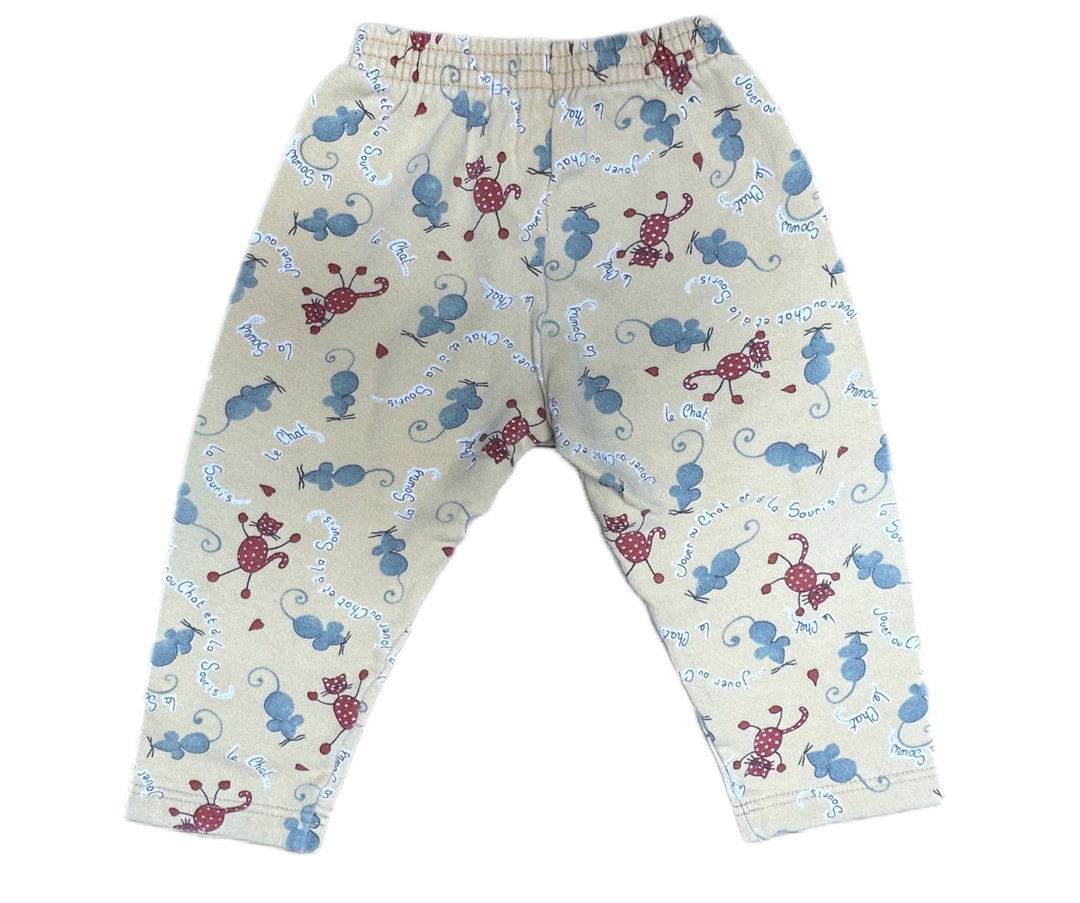 Vintage 1990s Baby Girl Thick Leggings 1824 Months Retro Etsy