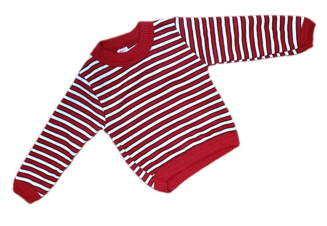 Vintage Knit Sweater 69 Months 912 Baby Boy Girl Red 1980s Etsy