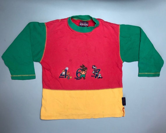 Vintage 1990s Colour Block Sweatshirt Girl Boy 7-8 Years Jumper Kids Retro  Color Block Bright - Etsy UK