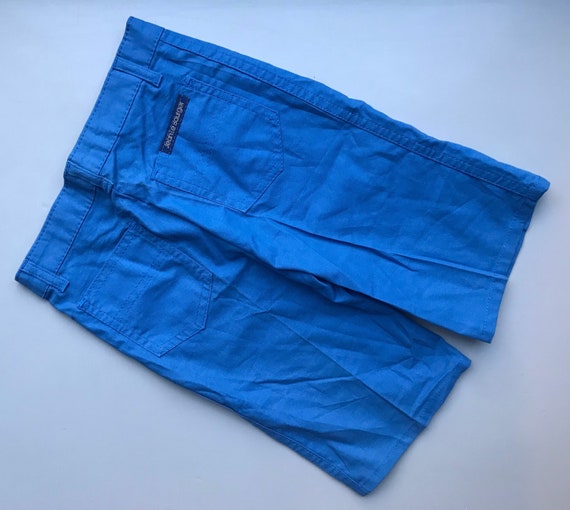 Boys shorts 4-5 years 5-6 bright blue vintage 198… - image 3