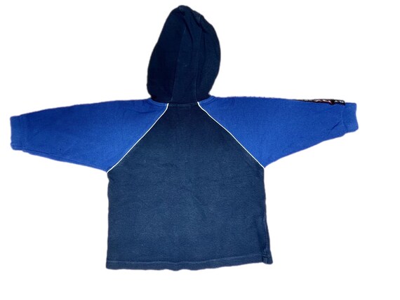 Vintage colour block hoodie sweatshirt 1990s 12-1… - image 3