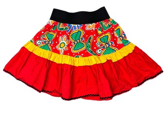 Vintage 1980s bright summer skirt girl 5-6 years