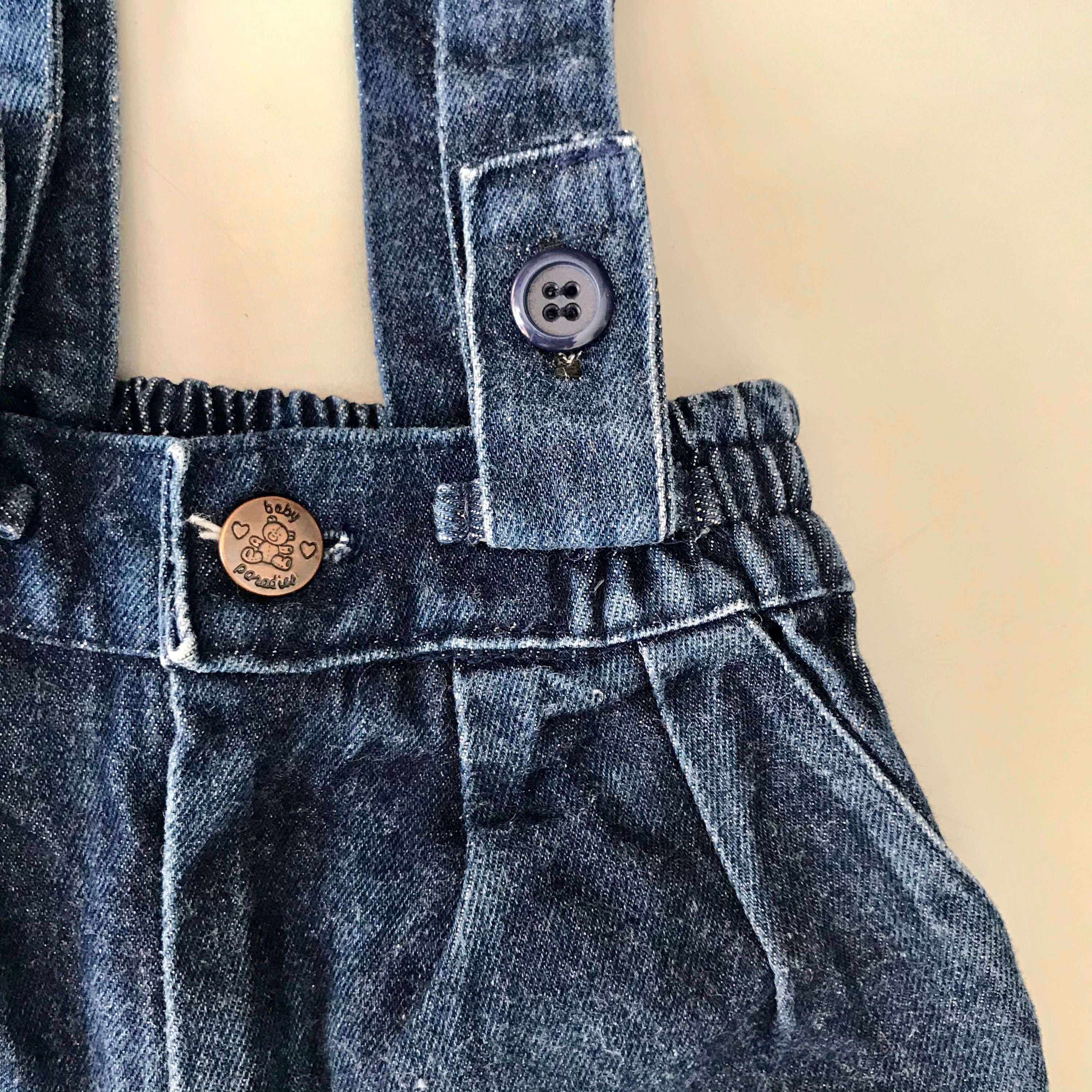 Vintage jeans baby boy girl blue denim trousers 1218 months Etsy