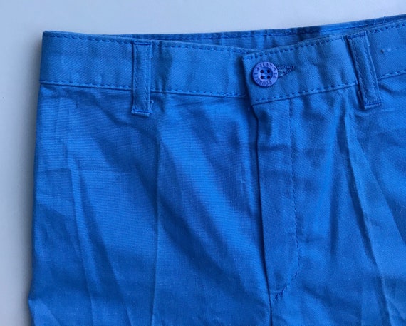 Boys shorts 4-5 years 5-6 bright blue vintage 198… - image 2