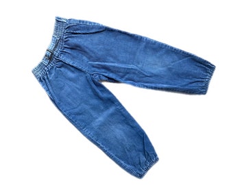 Vintage blue cord trousers boy pants 2t 2-3 years 1980s retro