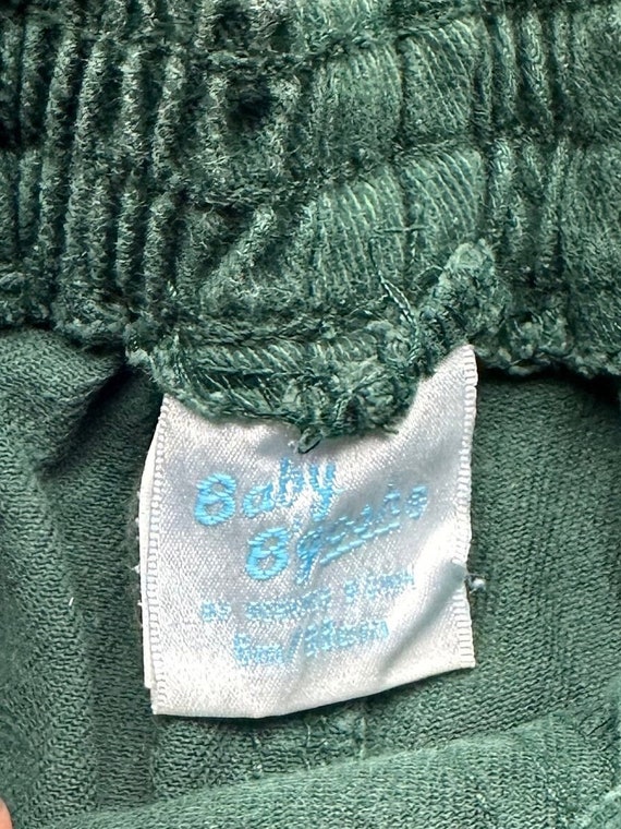 Vintage baby Oshkosh bubble jeans green trousers boy… Gem