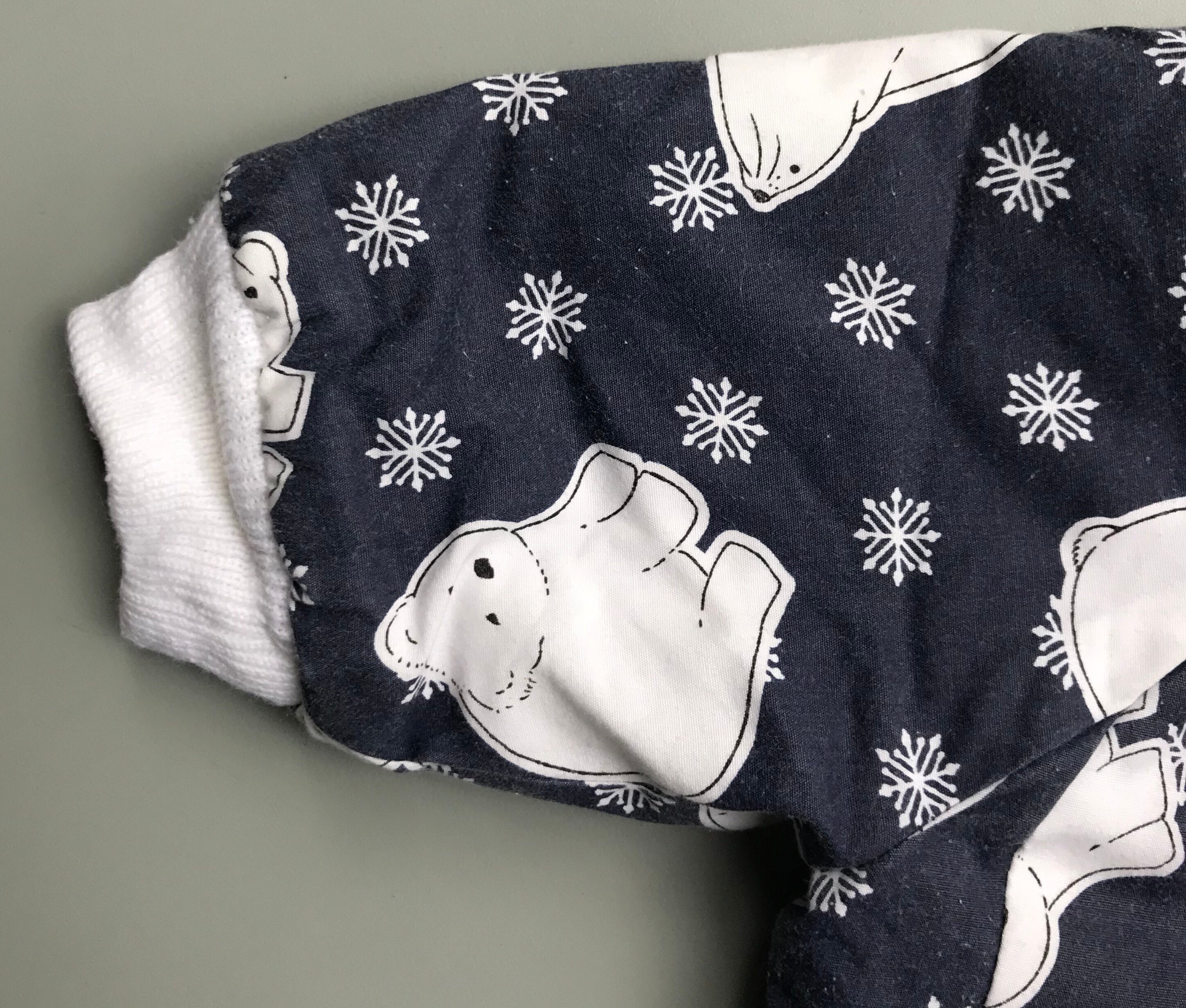 Traje de nieve vintage bebé niño niña 0-3 meses azul piel de oso polar adorno 1980s juguete abrigo de invierno Ropa Ropa unisex para niños Chaquetas y abrigos 