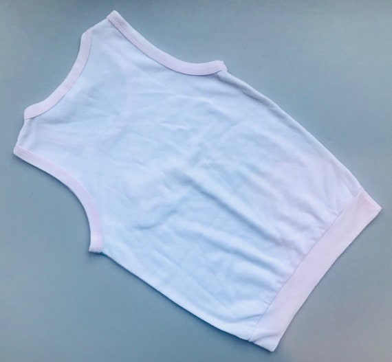 Pastel vintage vest 4t 4-5 years shirt girl 1980s… - image 3