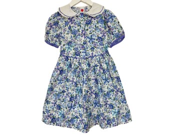 Ditsy floral vintage dress 1990s 5-6 years