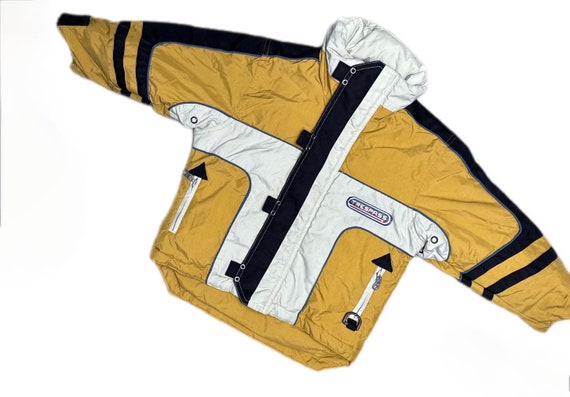 Winter Jacket Colour Block Boy 2t Coat 2-3 Years Padded 1990s