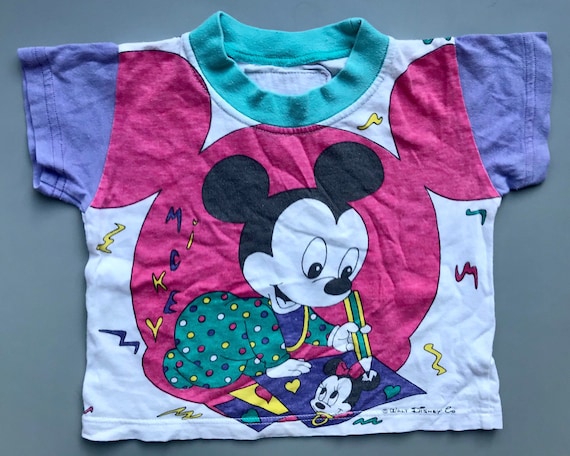 Vintage Disney Minnie Mouse t shirt baby girl 3-6… - image 1
