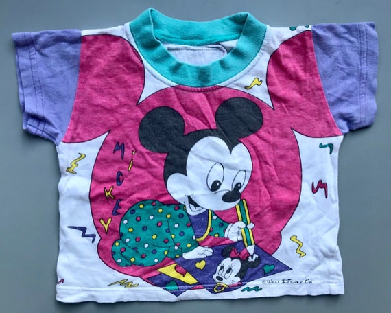 Vintage Disney Minnie Mouse t shirt baby girl 3-6… - image 1