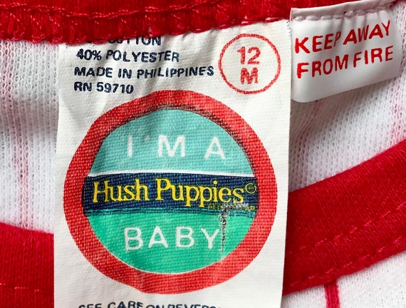 Vintage Hush Puppies playsuit 9-12 months basebal… - image 4