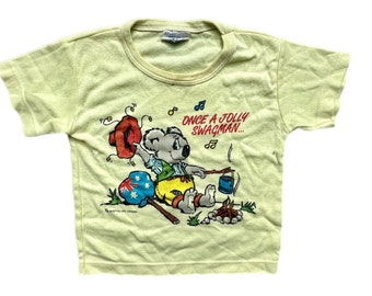 Vintage T-shirt baby boy girl 18-24 months 1980s koala Australia