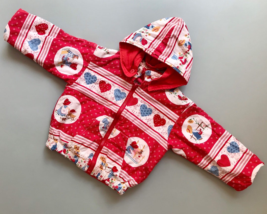 Vintage Reversible Girl Jacket Red White Holiday Christmas Etsy