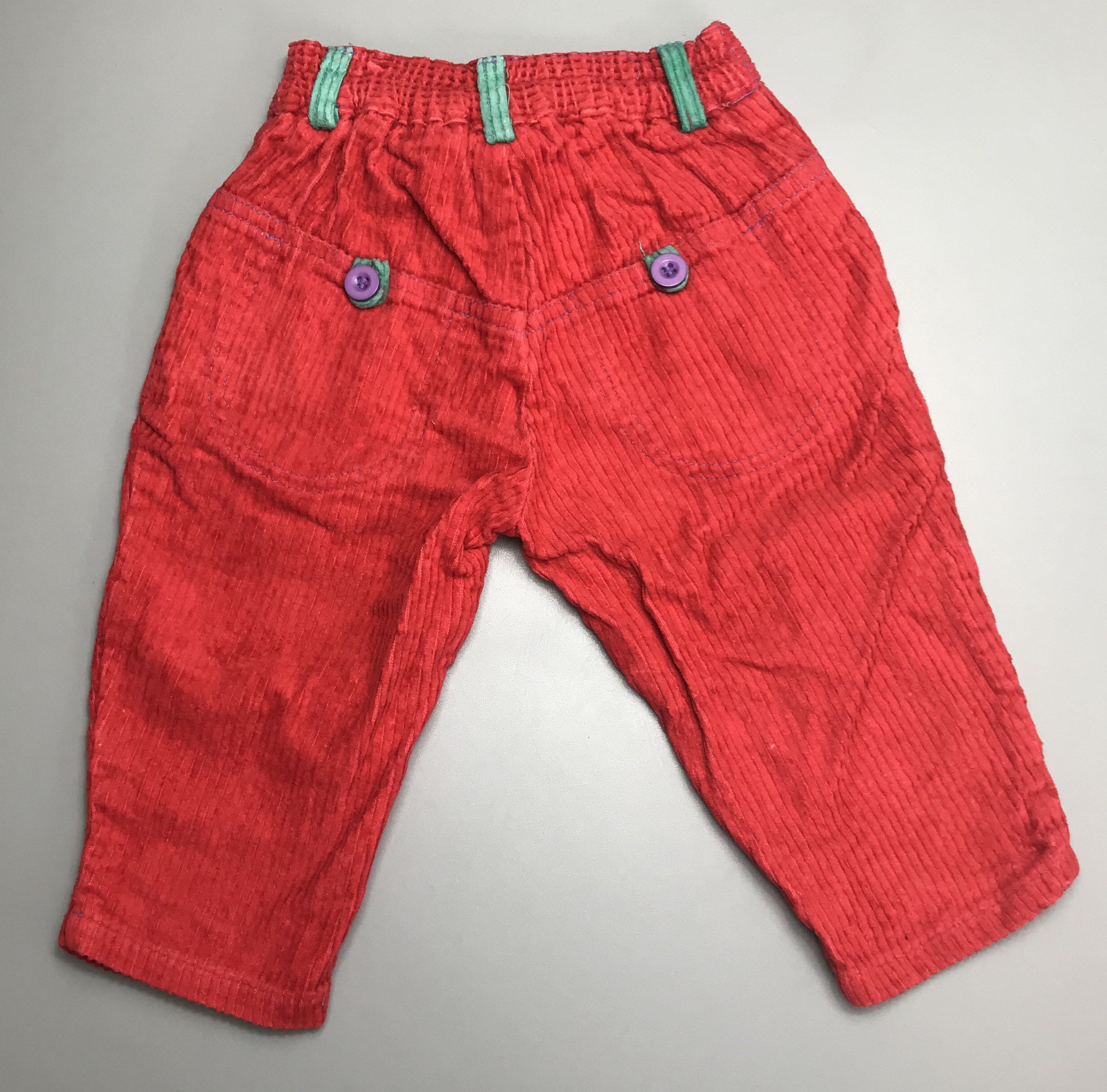 Vintage Red Corduroy Trousers Baby Boy Girl Pants 69 Months Etsy UK