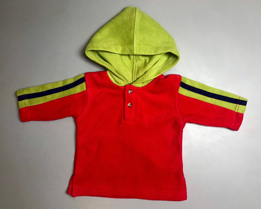 Vintage Baby Boy Fleece Hoodie 36 Months Sweater Jumper 1990s Etsy UK