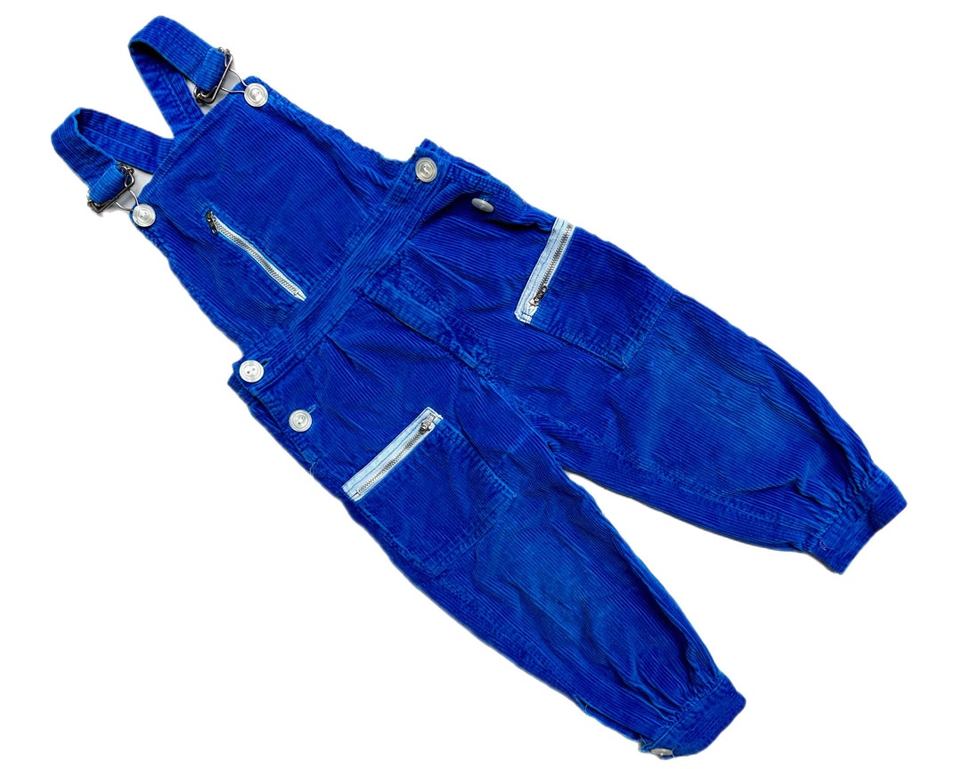 Vintage Baby Blue Corduroy Overalls Boy Girl 1218 Months Etsy