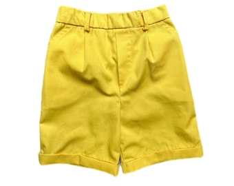 Boys shorts 4-5 years bright yellow vintage 1990s summer retro