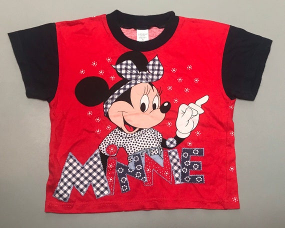 Vintage Minnie Mouse t shirt baby girl 6-9 months… - image 1