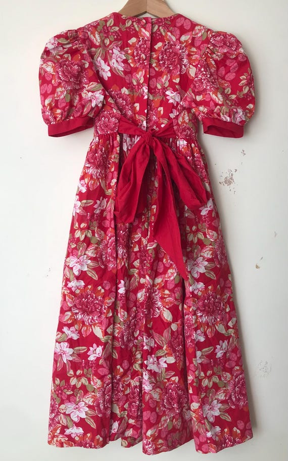 Vintage Laura Ashley 1980s Floral Sailor Dress 7-8 Years Formal  