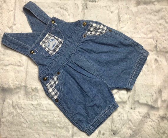 1980s denim dungarees boy girl retro 