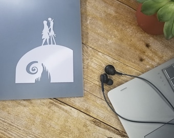 Jack and Sally Decal - Nightmare Before Christmas - Car Decal - Laptop Decal - Window Decal