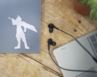 Cloud Strife Decal - Final Fantasy VII - Car Decal - Laptop Decal - Window Decal