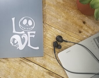 Love Decal - Nightmare Before Christmas - Car Decal - Laptop Decal - Window Decal
