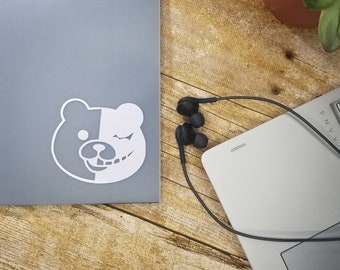 Monokuma - Danganronpa Bear - bad and good - Car Decal - Laptop Decal - Window Decal