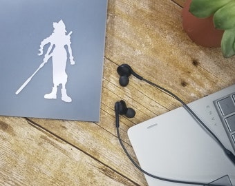 Aerith Gainsborough Decal - Final Fantasy VII - Car Decal - Laptop Decal - Window Decal