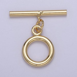 Minimalist Classic Gold Toggle Clasps Gold Filled OT Clasp Wholesale Findings L-679