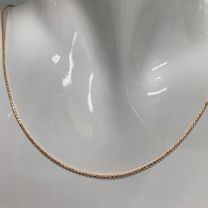 1pc 18&#39;&#39; Ready to Wear Gold  Wheat Necklace Chain, Layer Fox Tail Chain Dainty Necklace, For Pendant Charm Necklace Making, 375