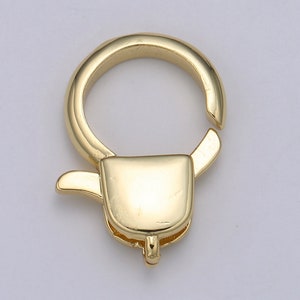 1pc Wholesale Lobster Clasp 24k Gold Circle Head Lobster Claw for ...
