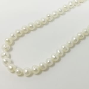 4mm ~ 5mm Tiny Seed Pearl Beads Natural White Color Potato Freshwater Pearls Genuine Freshwater Pearl Seed by strand 14 inch WA-035