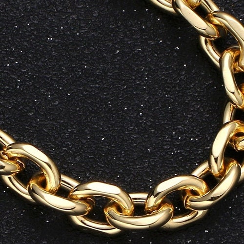 Gold Chunky Cable Chain by Yard Large Rolo Chain Wholesale Etsy